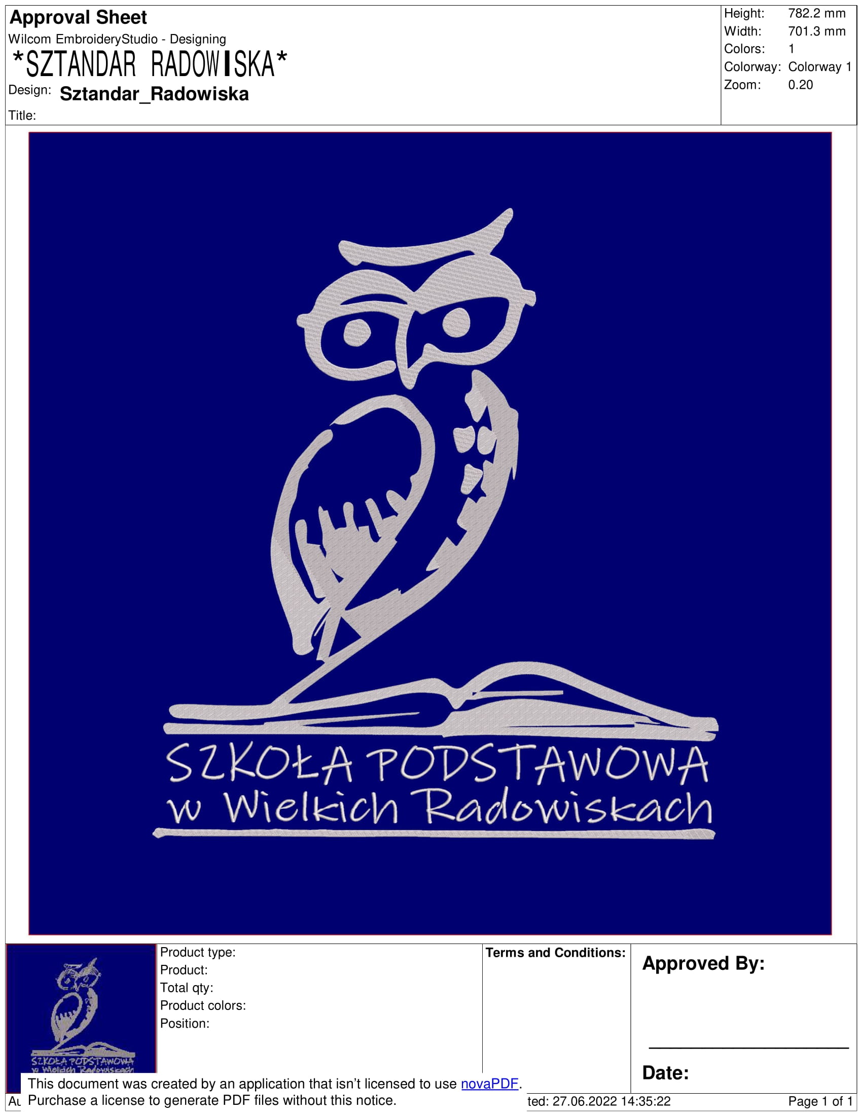 Sztandar dla szkoły